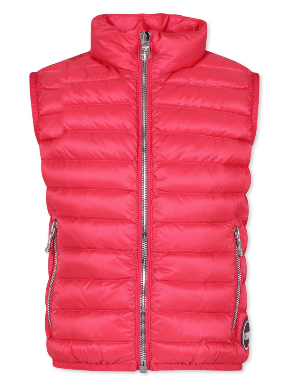 High-neck padded gilet - Pink