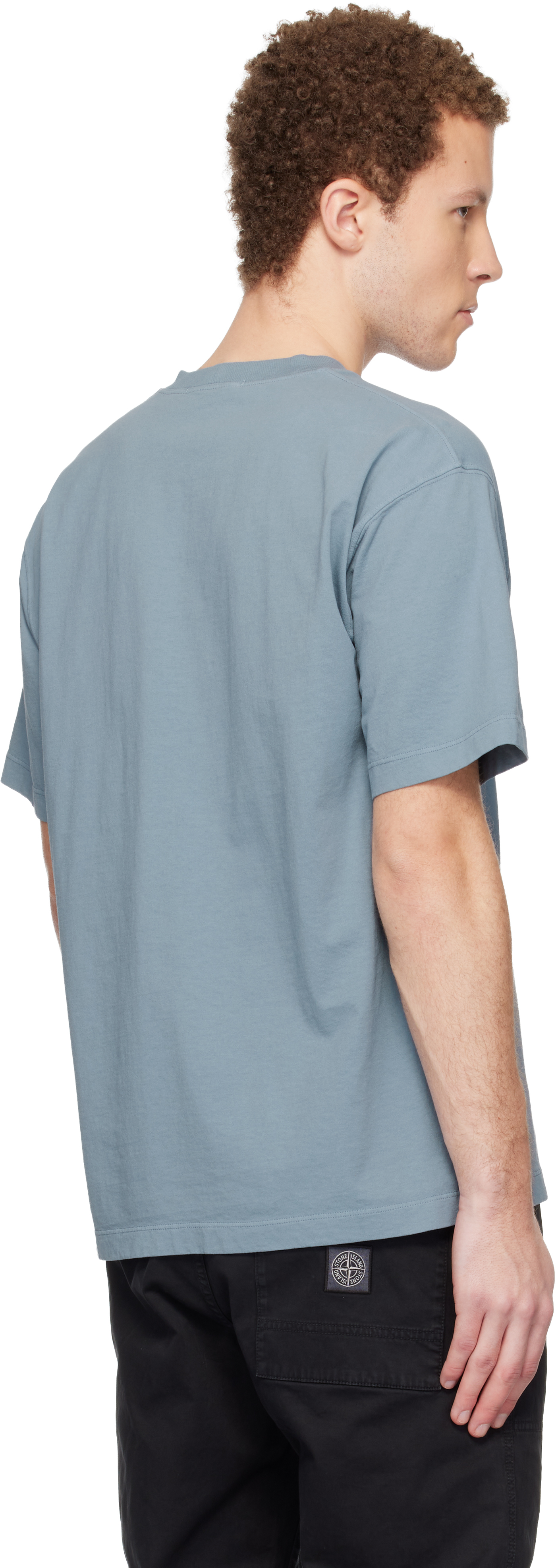 Blue 2100030 Combed Organic Cotton Jersey T-shirt