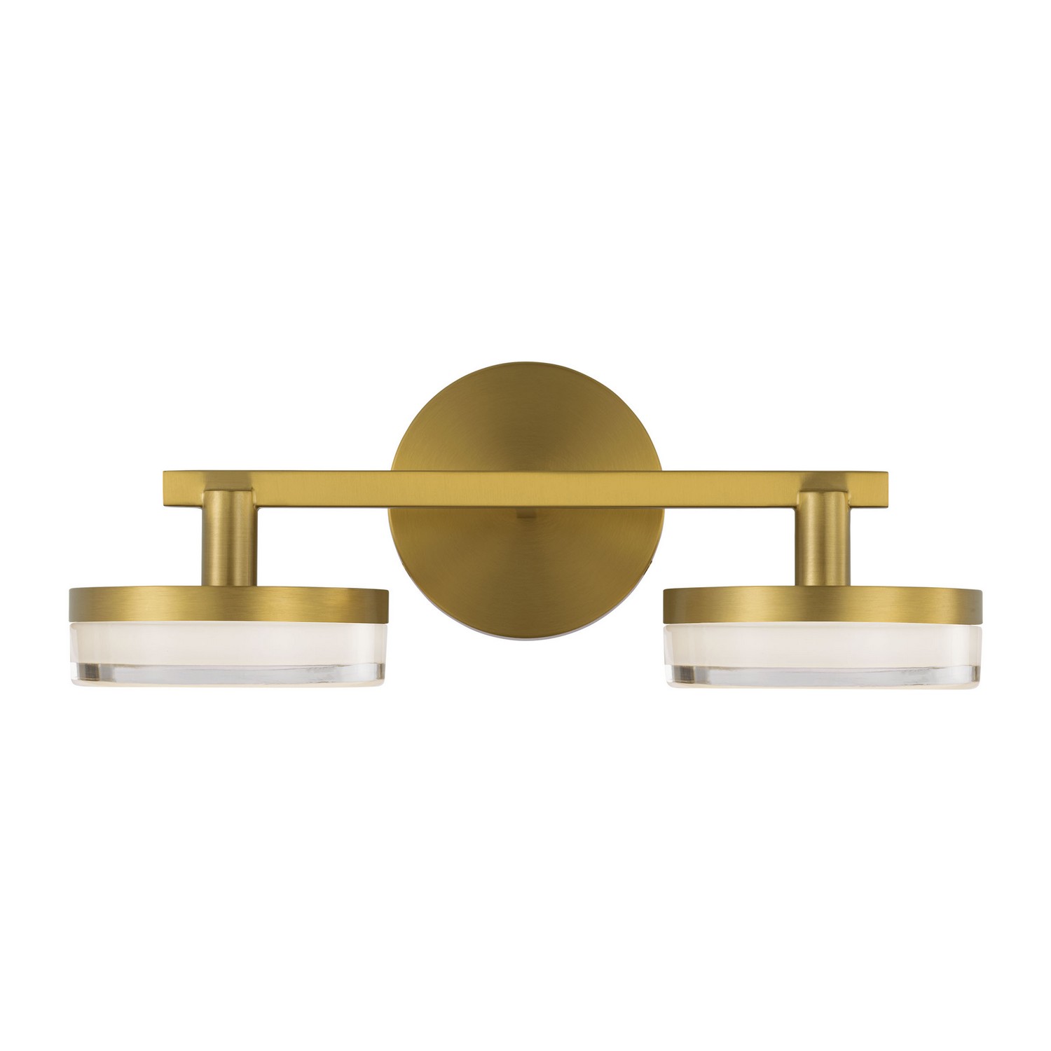Burnished Brass LED Bathroom Vanity Light from the Khan Collection