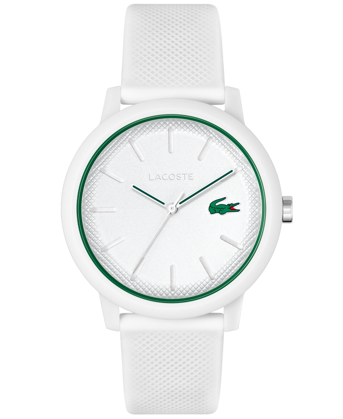 Men's L.12.12 White Silicone Strap Watch 42mm - White