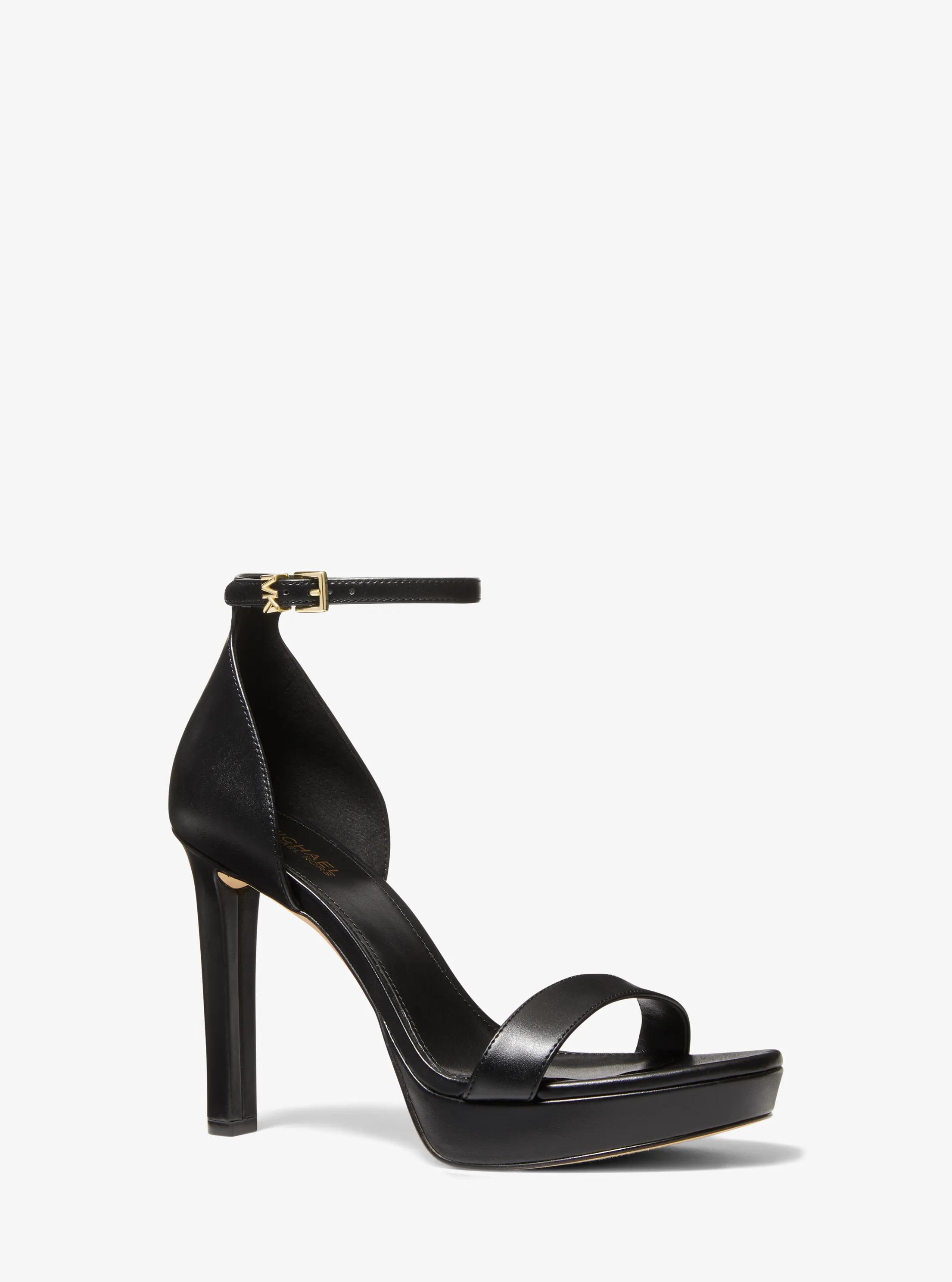 Margot Platform Sandal in Black - size 9.5