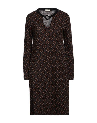 Siyu Woman Mini dress Chocolate brown Size 4 Merino Wool