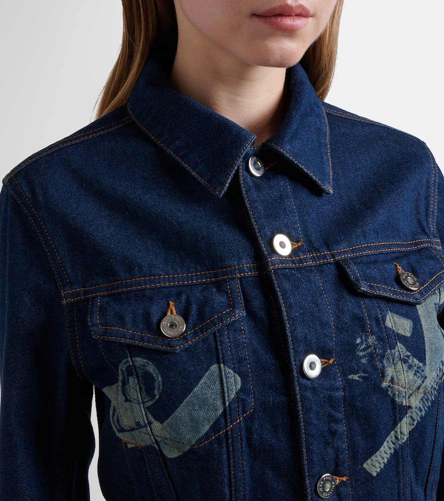 Cropped denim jacket
