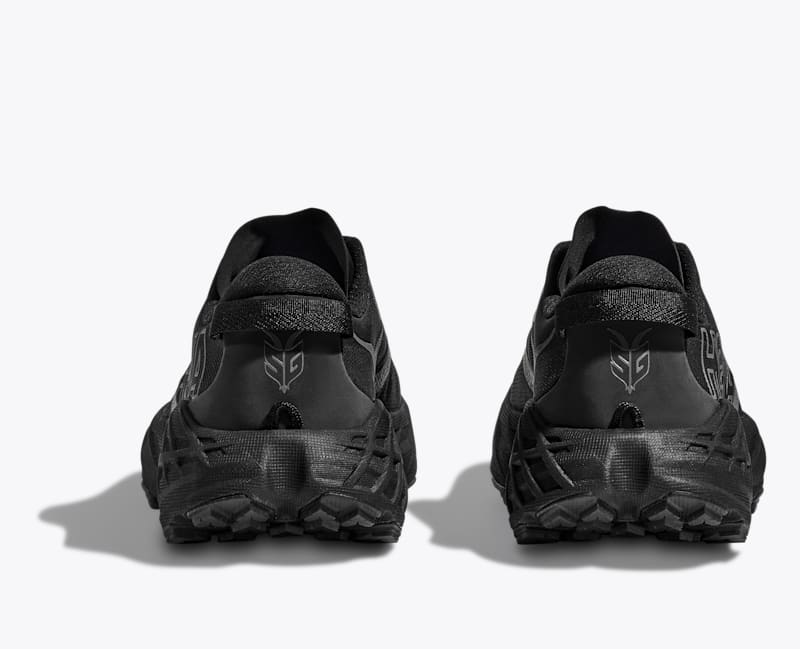 HOKA Men's Speedgoat 7 Shoes in Black/Outer Orbit