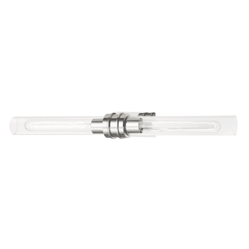 Polished Nickel Two Light Bath Bracket from the Oakfield Collection