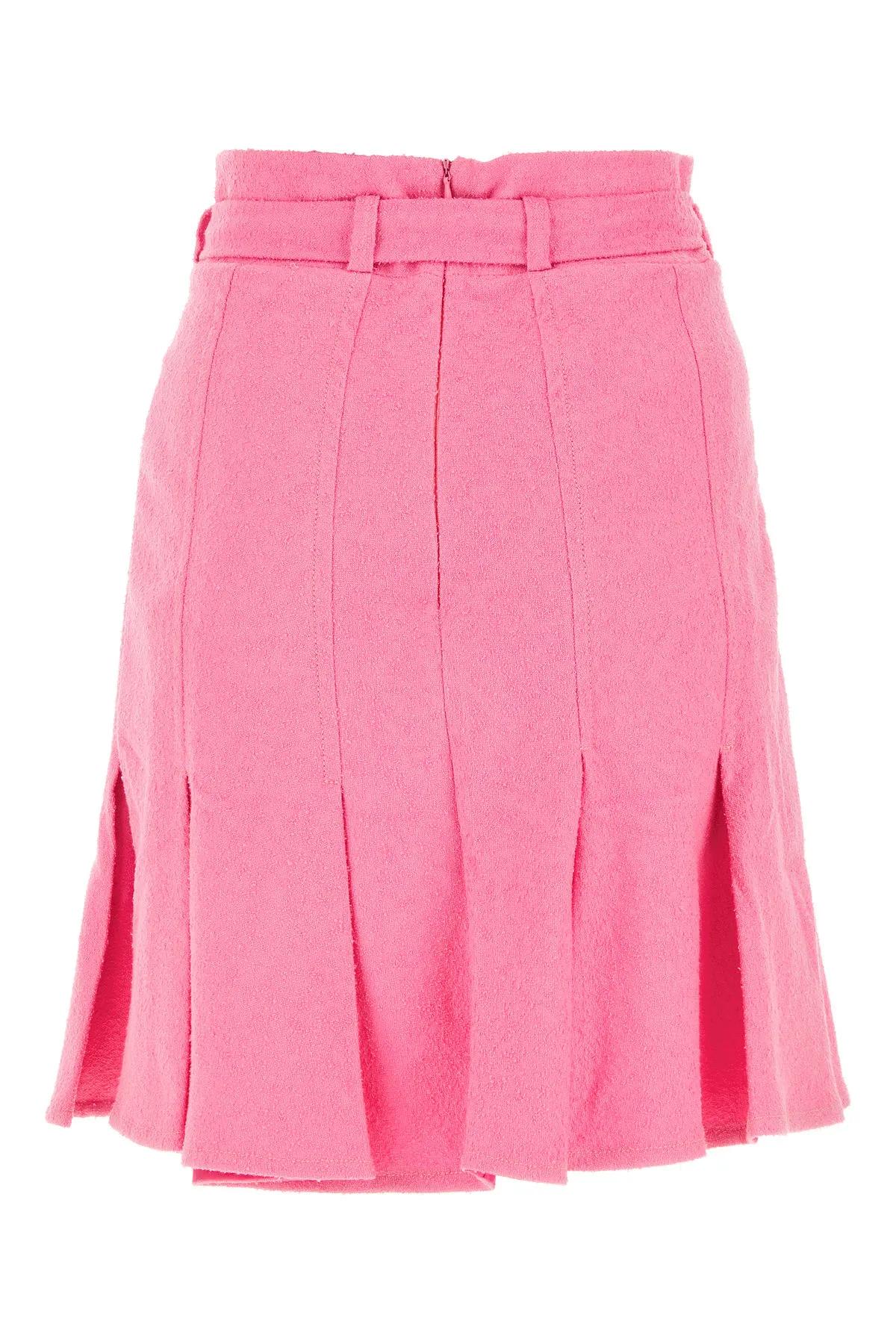 Pink Bouclé Skirt