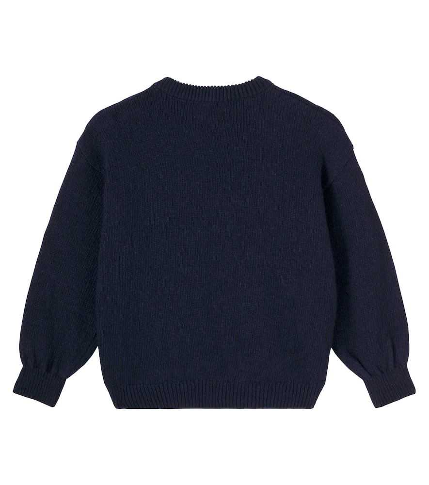 La Oca ribbed-knit wool-blend cardigan