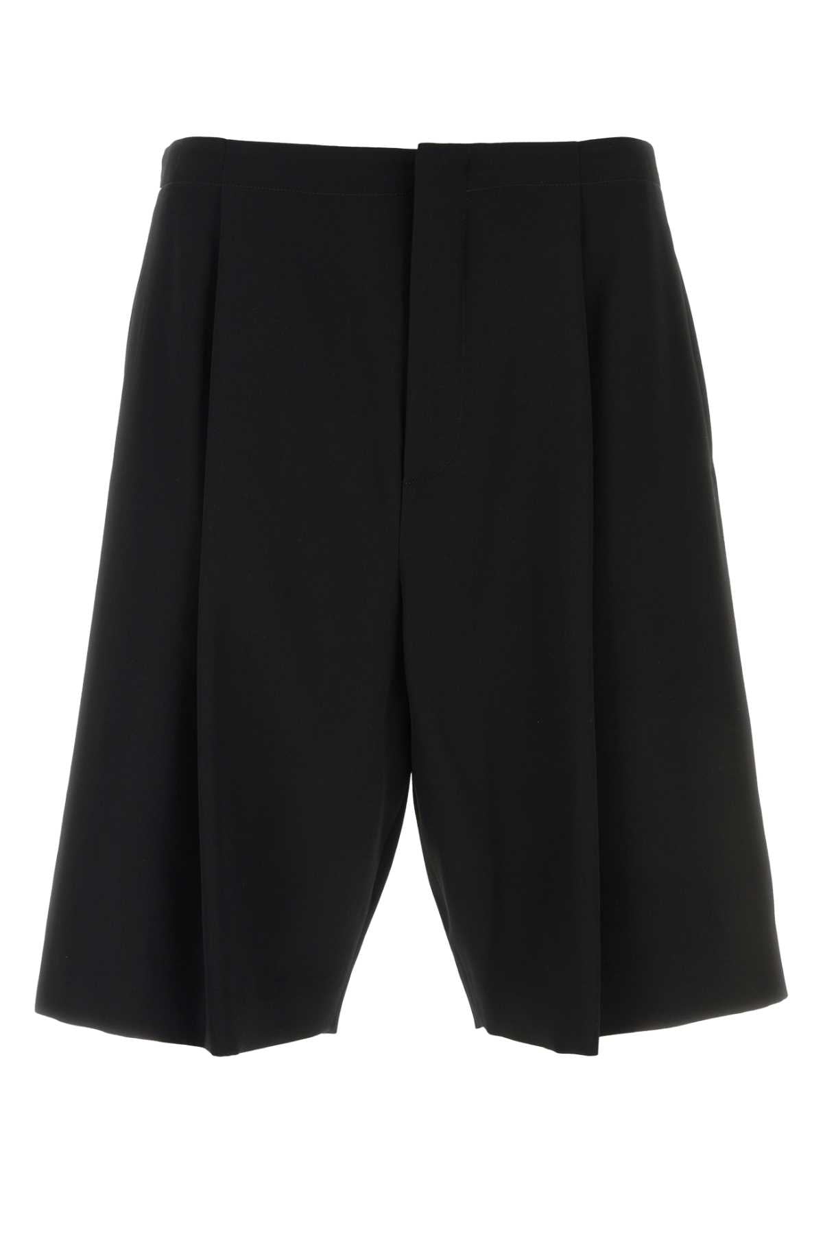 Short Bermuda Shorts — Black