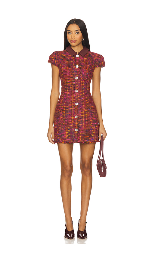 LIKELY Riello Dress in Wine Multi. 8 also , 10, 12, 2