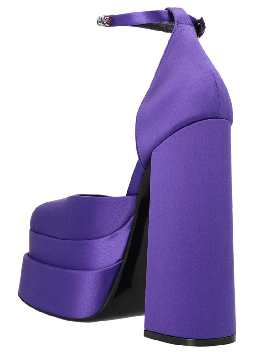 Shoes Raso+ricamo Strass