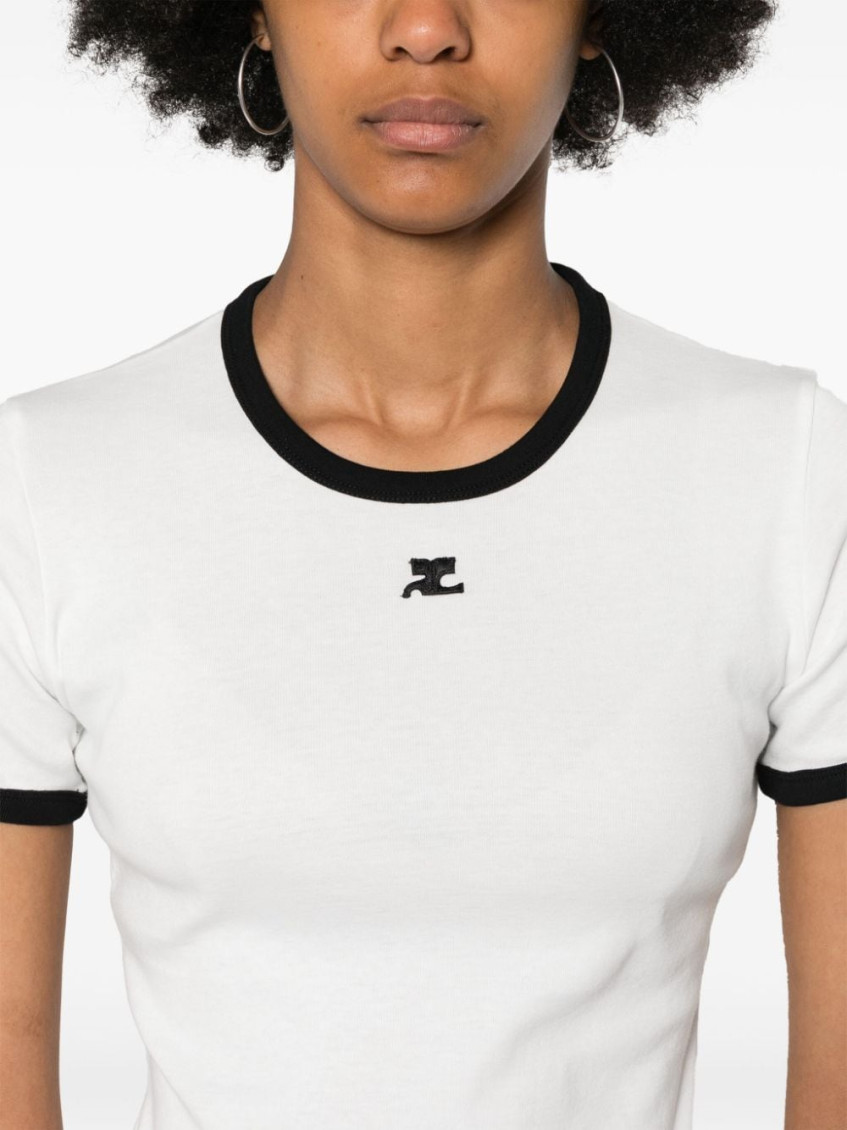 Logo Embroidered Crewneck T-shirt