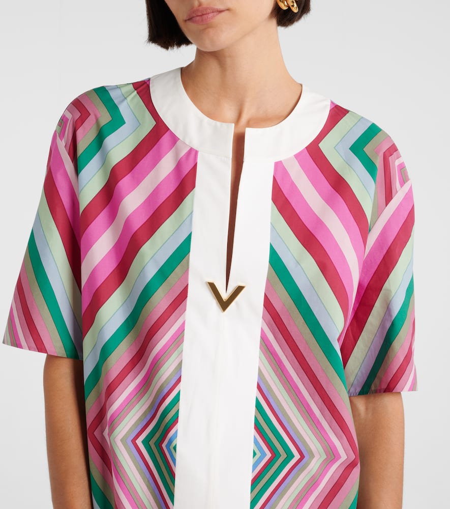 VGold Rhombus 75 cotton poplin minidress