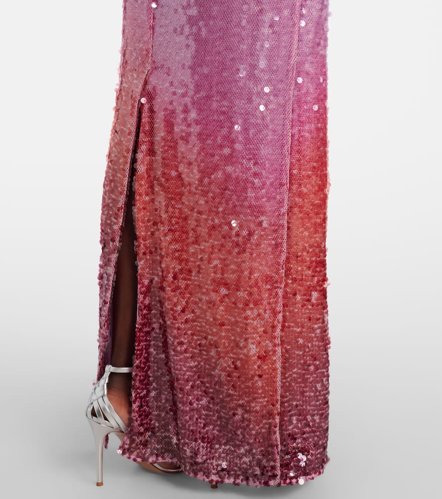 Leilani ombré sequined gown
