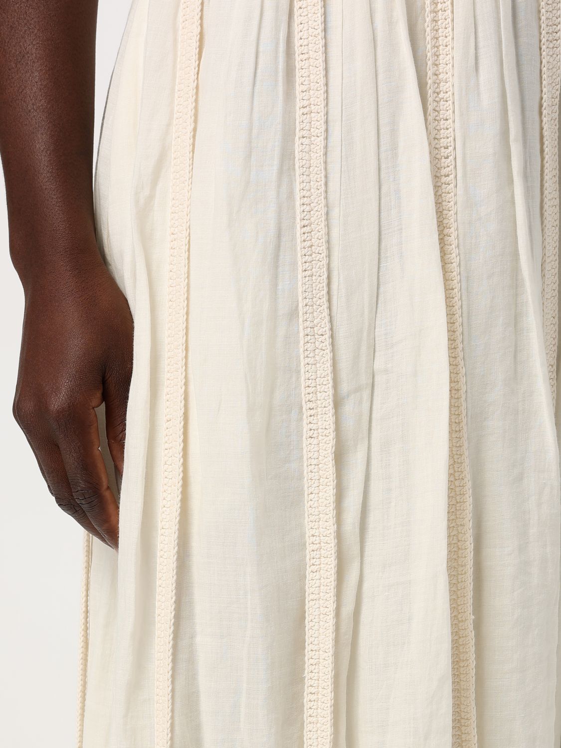 Corrine midi skirt - White