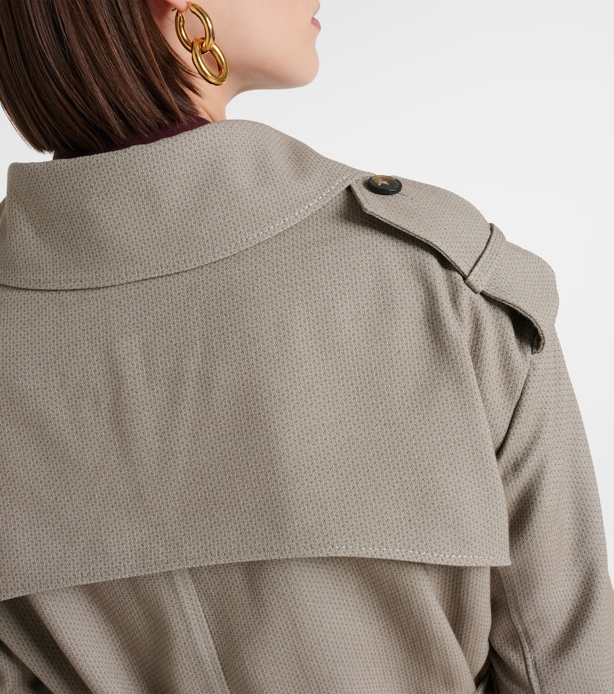 Belted trench coat