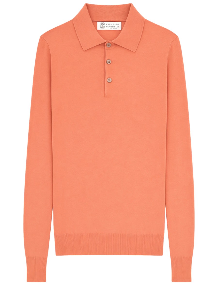 Cotton Knit Polo Shirt