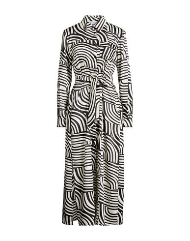 Woman Midi dress Cream Size 10 Polyester