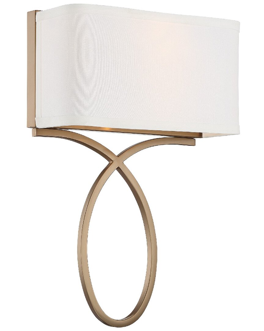 Brinkley 2-Light Vibrant Gold Wall Mount