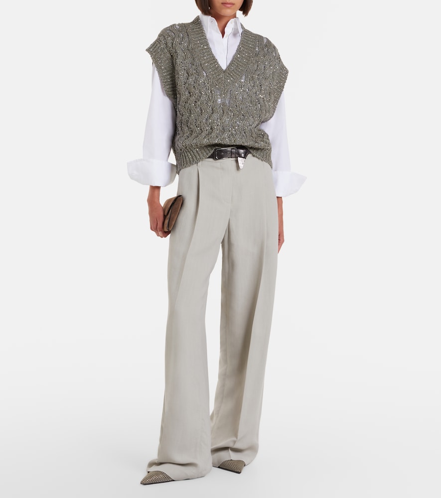 Monili wide-leg pants