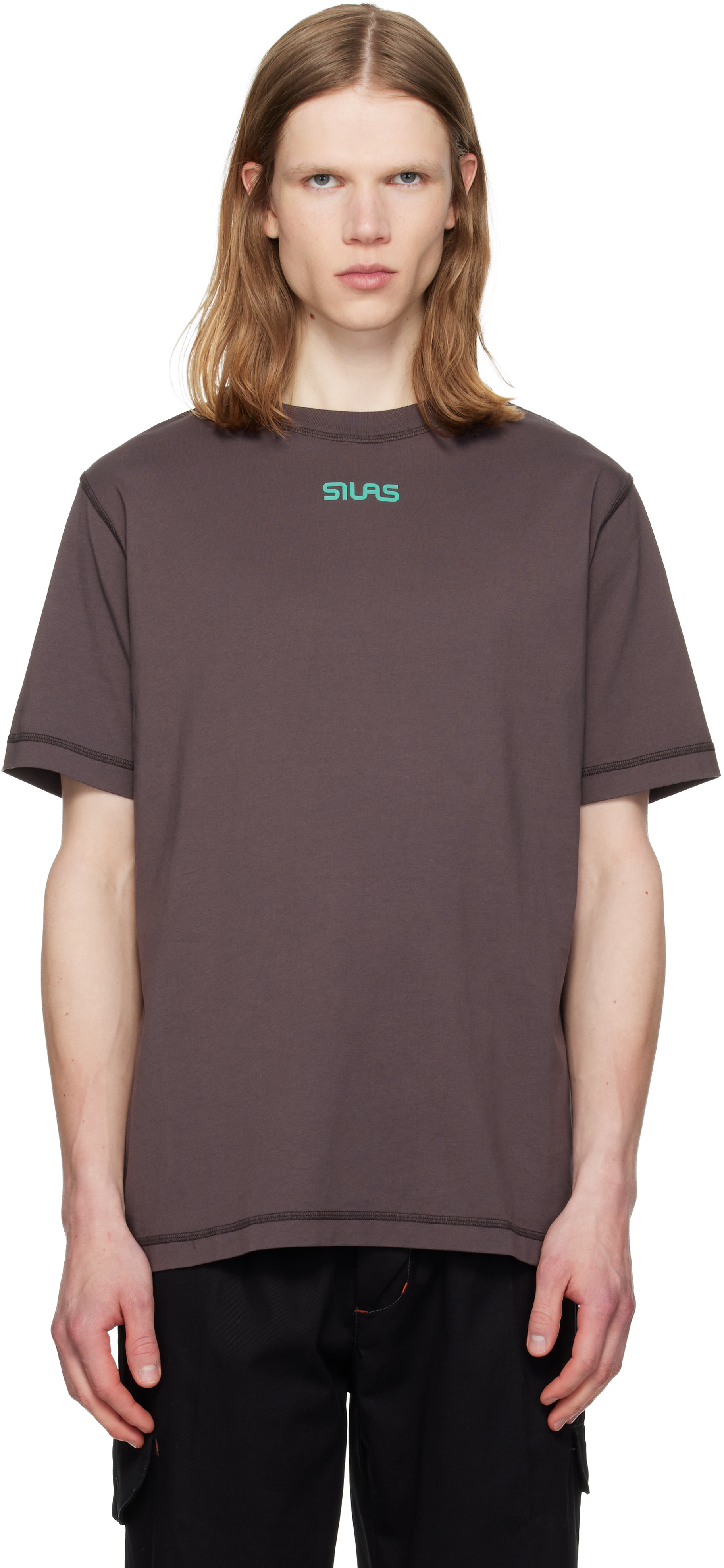 Brown '' Logo T-shirt