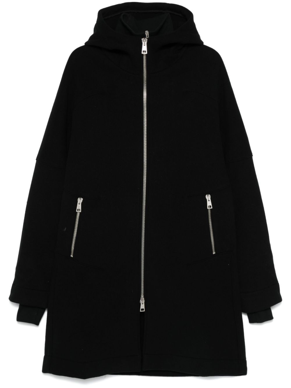 Layered coat - Black