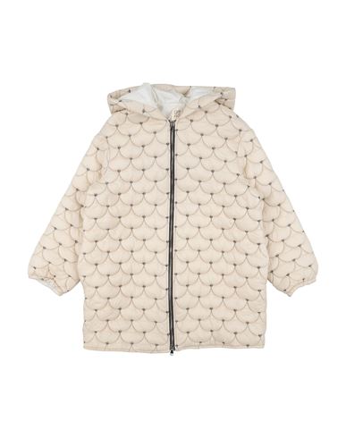 Caffé D'orzo Kid Girl Coat Beige Size 12 Polyester, Polyamide