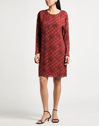 Woman Mini dress Rust Size 4 Viscose