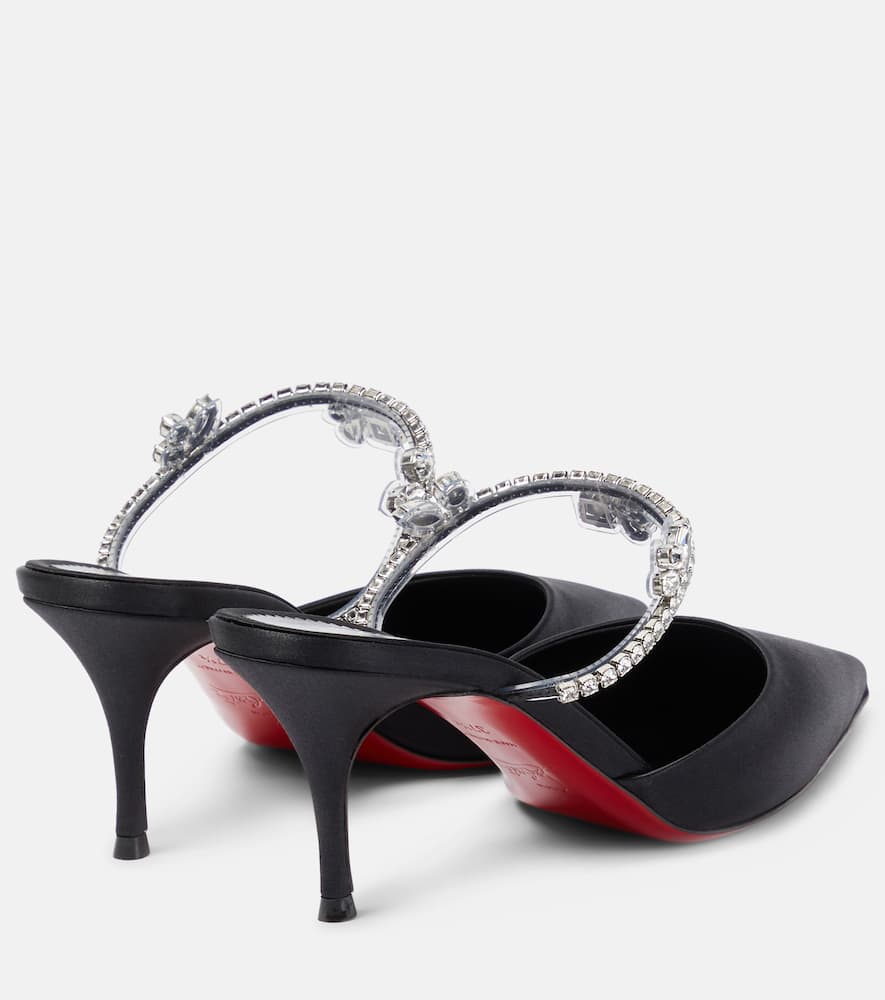 Christian Louboutin Planet Queen 70 satin mules