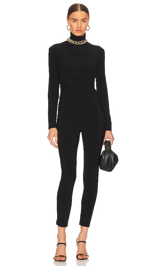 Norma Kamali CATSUIT in Black. Größe XXS. Also in L, M