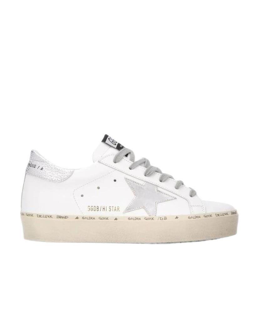 Hi Star sneakers with star and heel tab in metallic silver