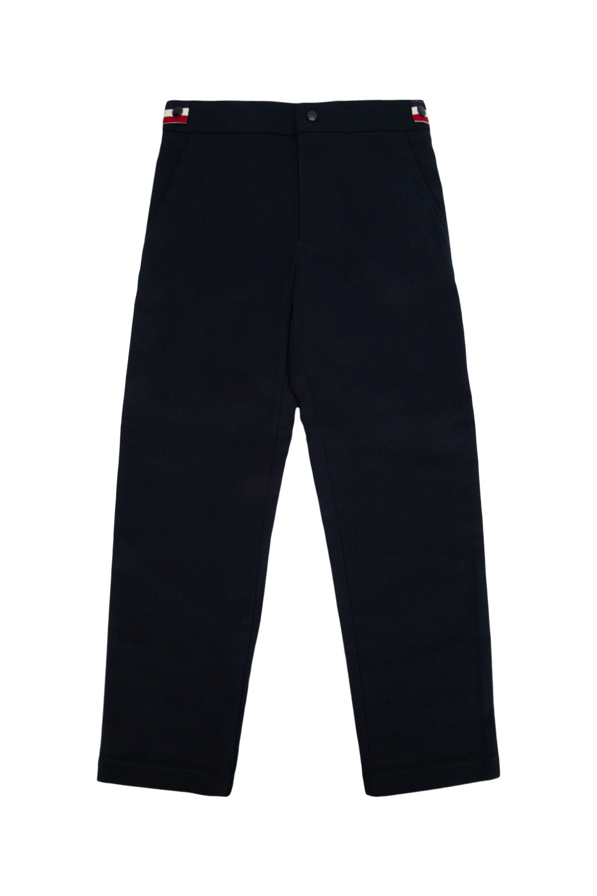 Cotton Blend Trousers — Black