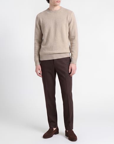 Man Sweater Beige Size XL Virgin Wool, Cashmere