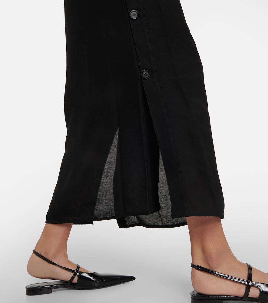 Satin maxi skirt