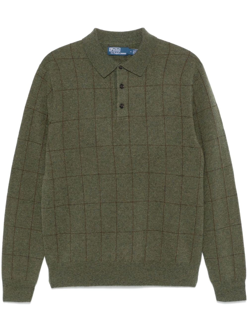 Check-pattern sweater - Green