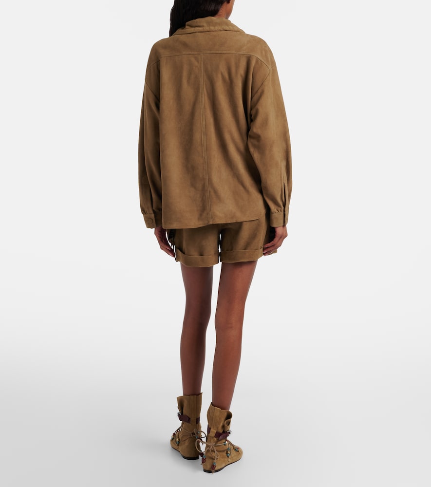 Marline suede shorts