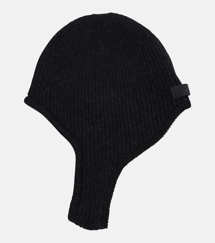 Gros Grain alpaca-blend hood