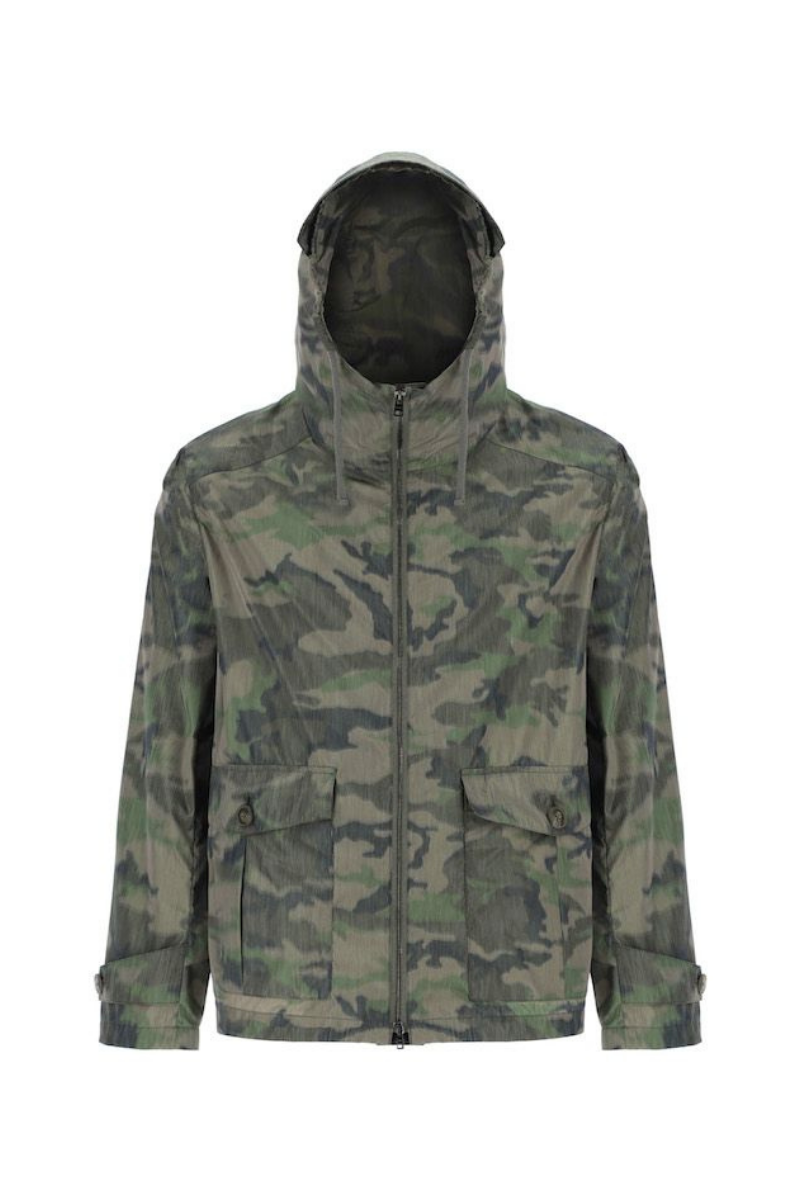 Camouflage Hooded Jacket — Green