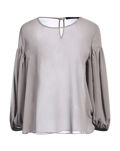 Annarita N Woman Top Khaki Size M Polyester