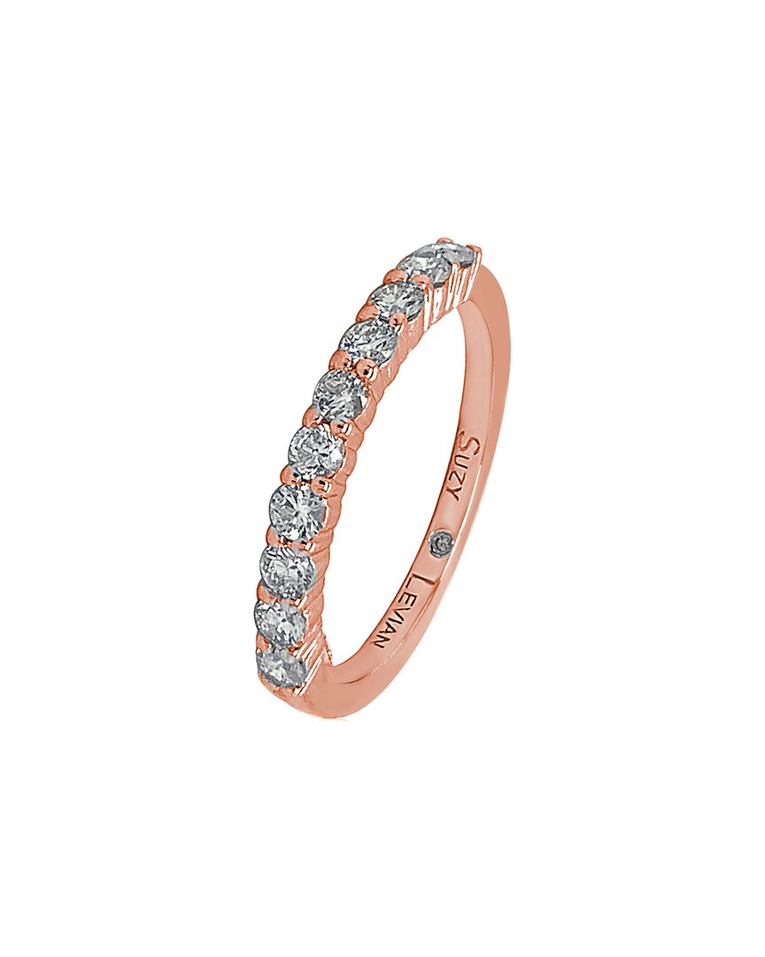 14K Rose Gold 0.50 Ct. Tw. Diamond Half-Eternity Ring