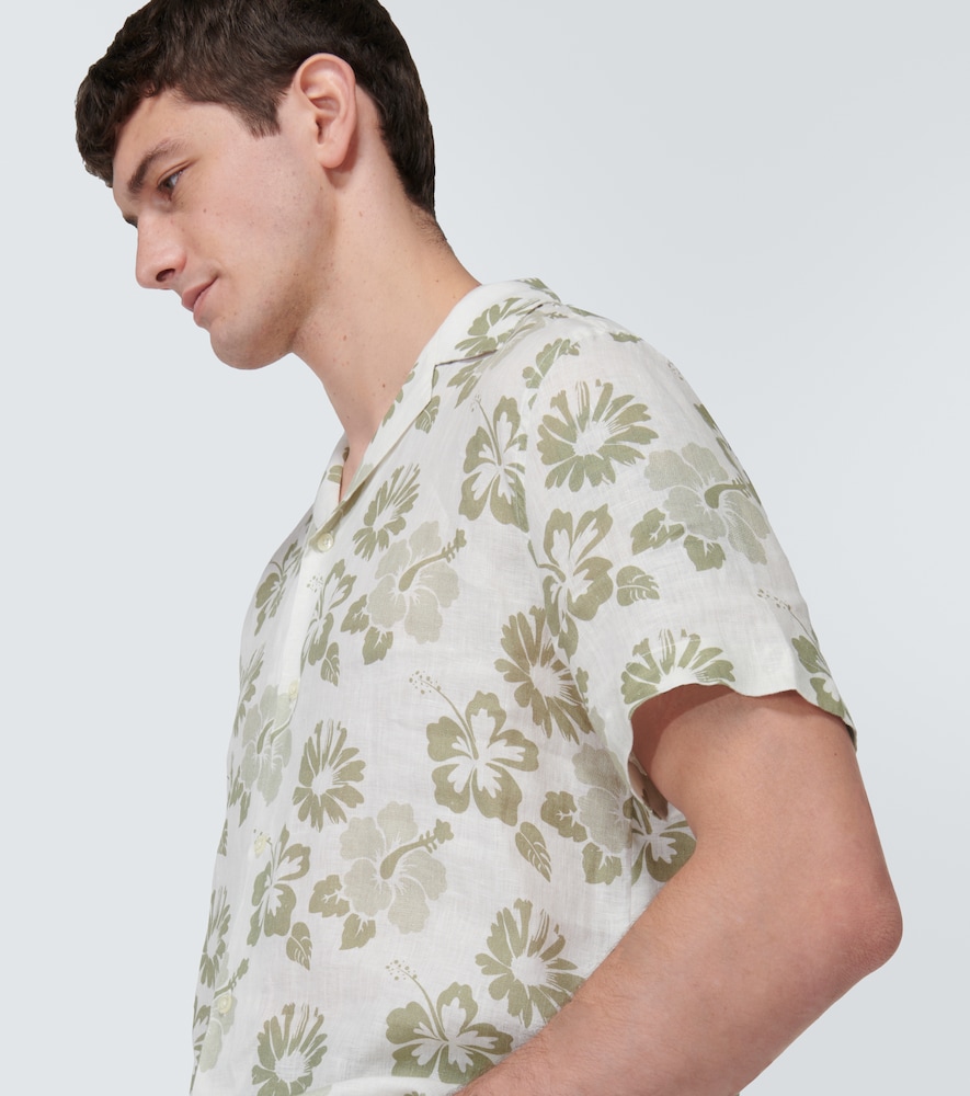 Petala Roberto floral linen shirt