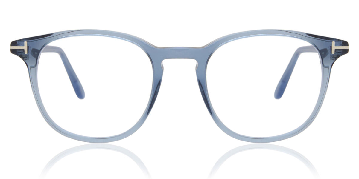 Tom Ford FT5832-B 090 Blue-Light Block Men's Eyeglasses Blue 48 - Blue Light Block Available