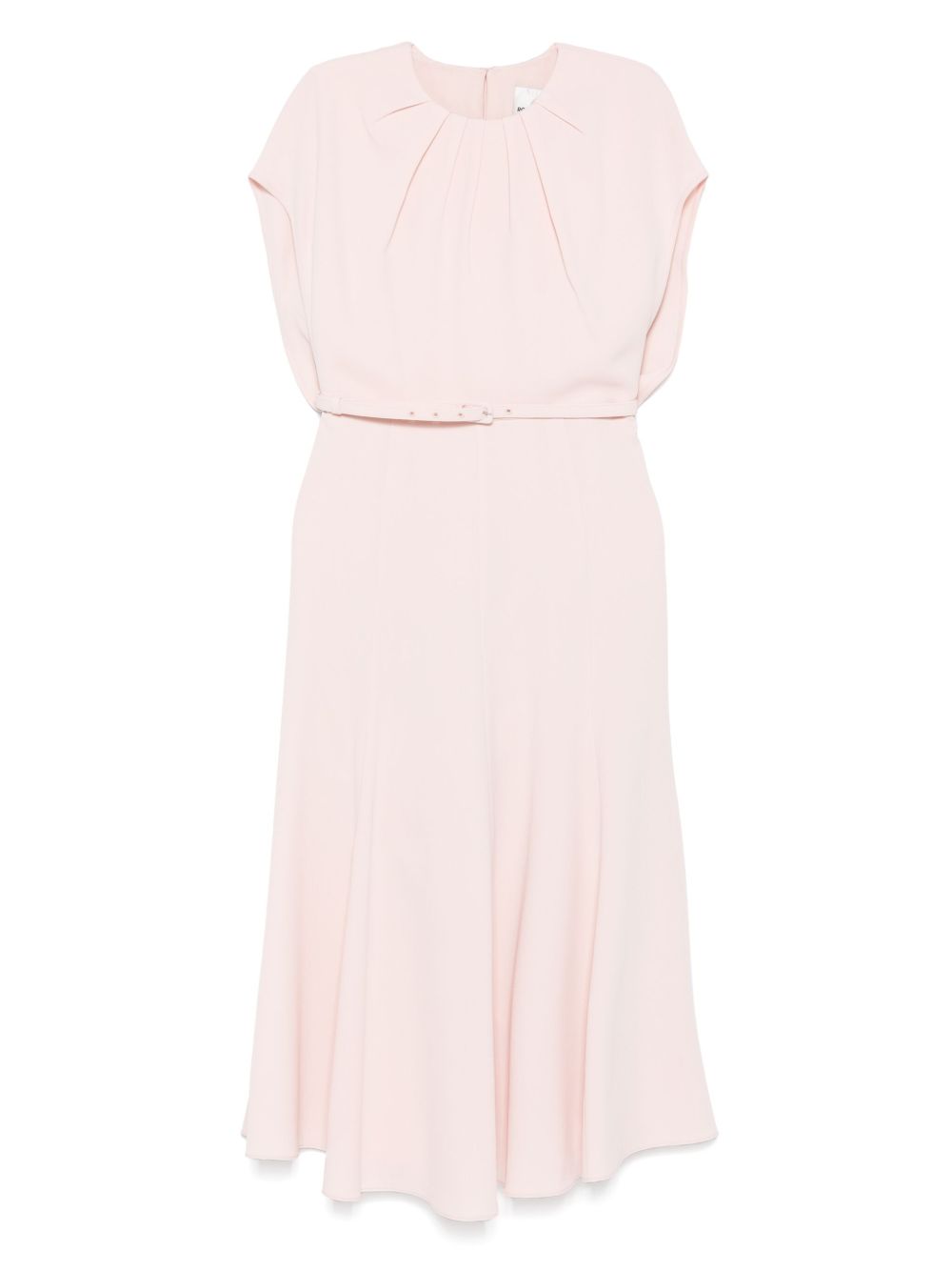 Belted midi dress - Neutrals