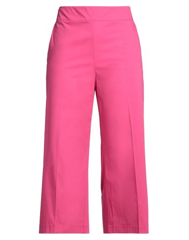 Caractère Woman Pants Fuchsia Size 10 Cotton, Elastane