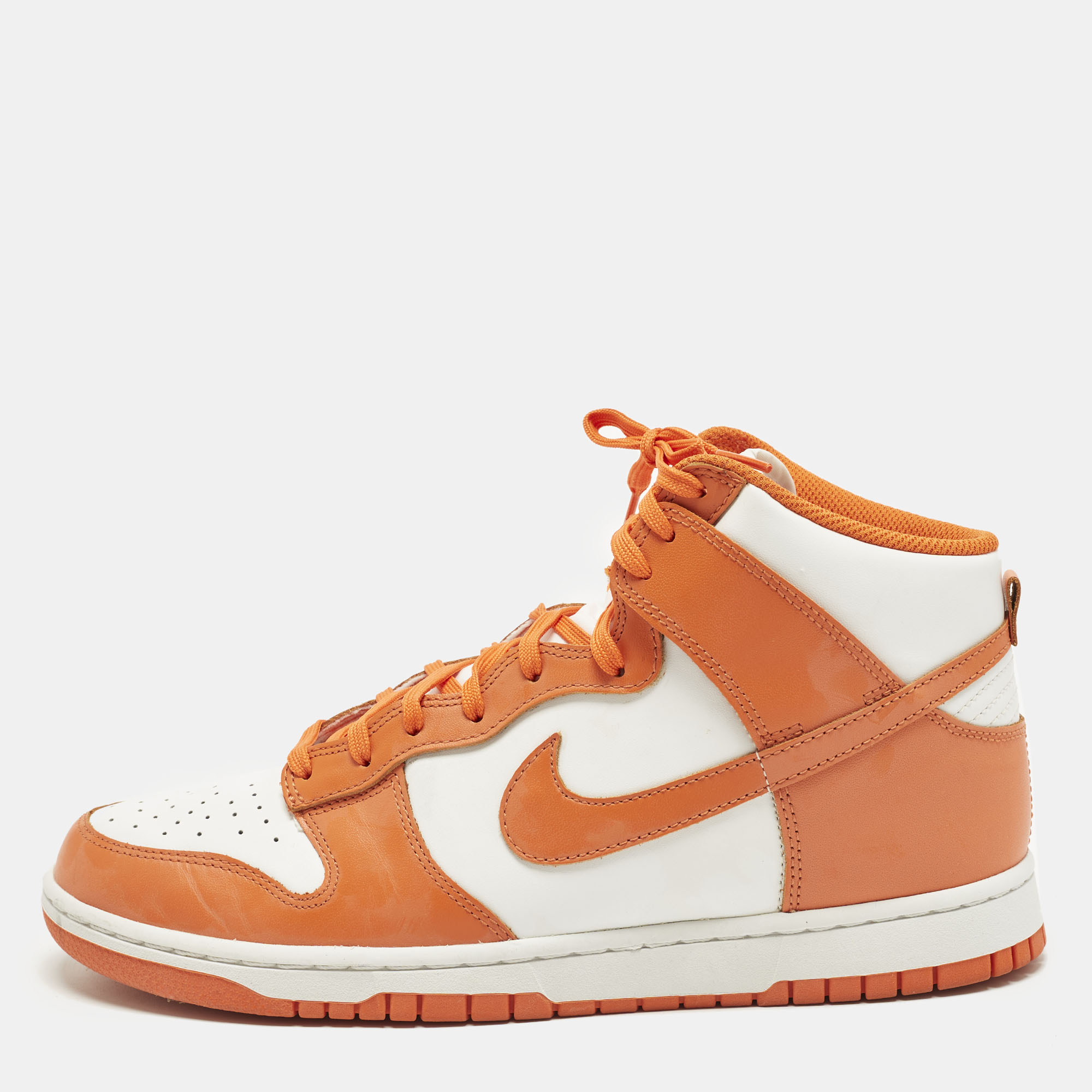 Nike Dunk High Syracuse 45 Orange/White Leather High Top Sneaker