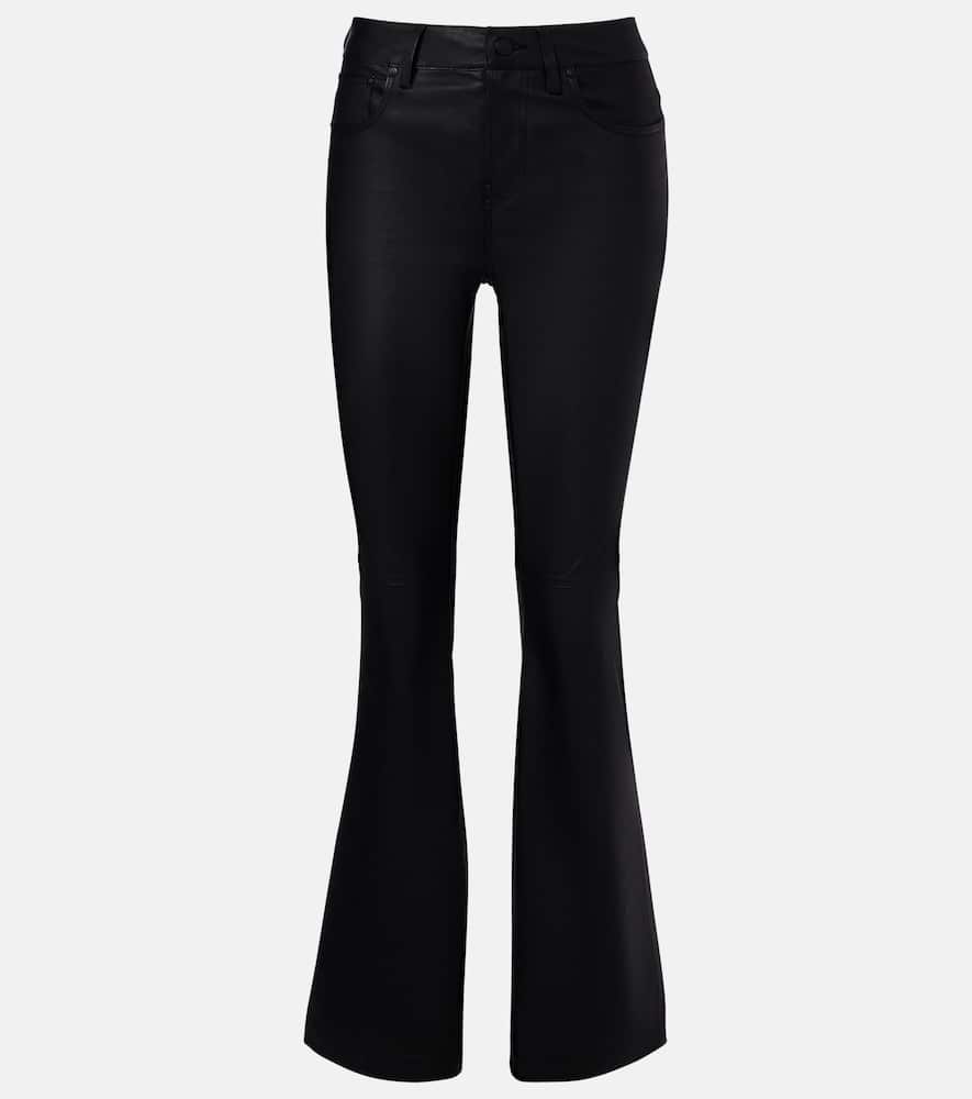 Sophie leather bootcut pants