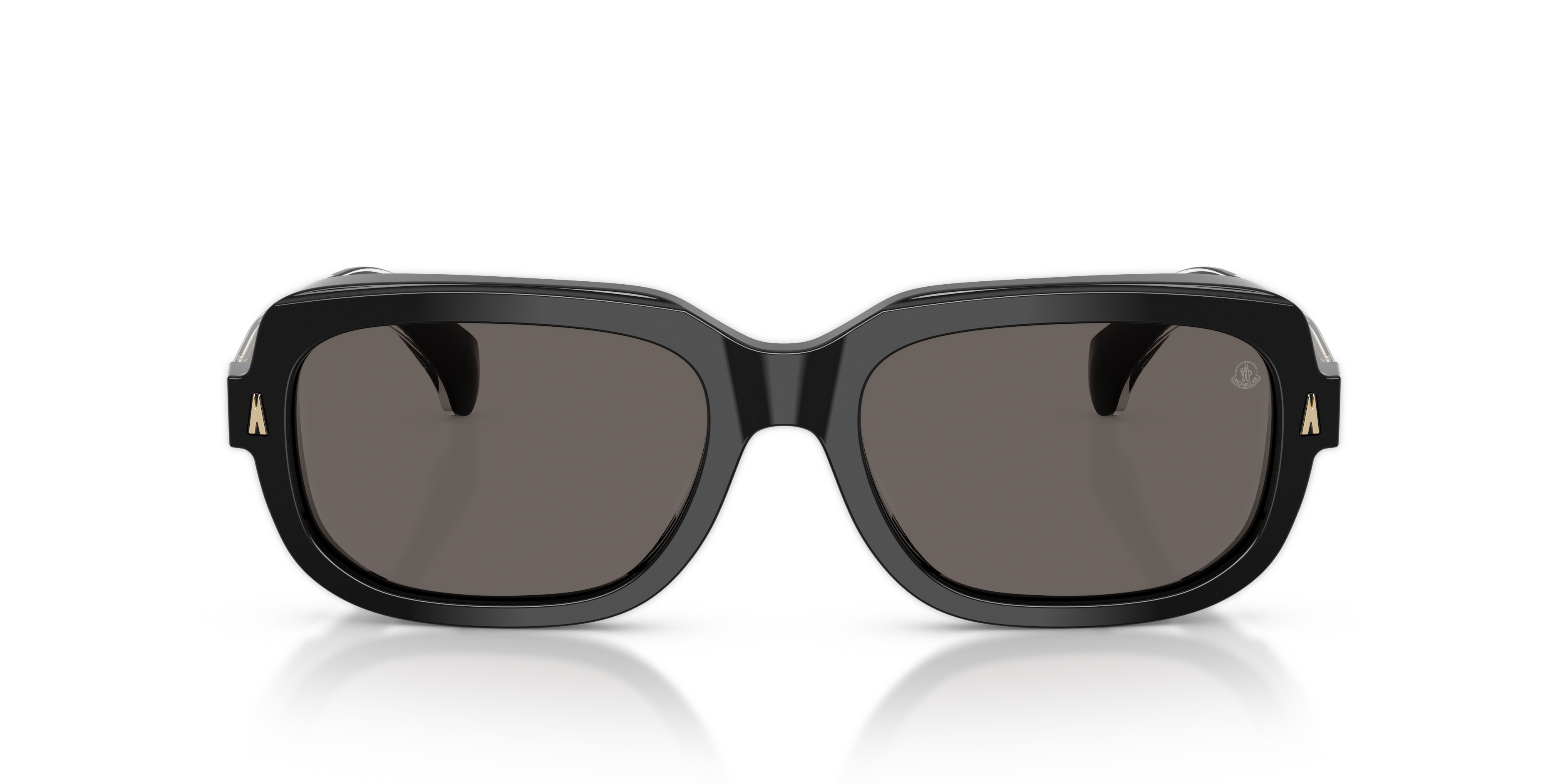 Moncler Unisex Moncler ME6008 SUNTRAP 300187 Gafas de sol Acetato Negro Gris Pillow Norma