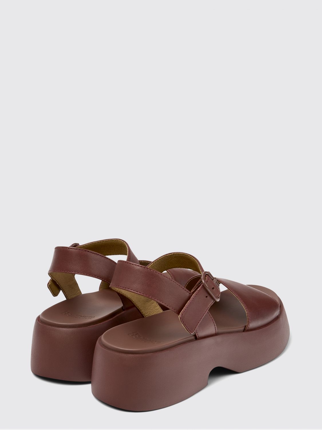 Flat Sandal Woman color Burgundy