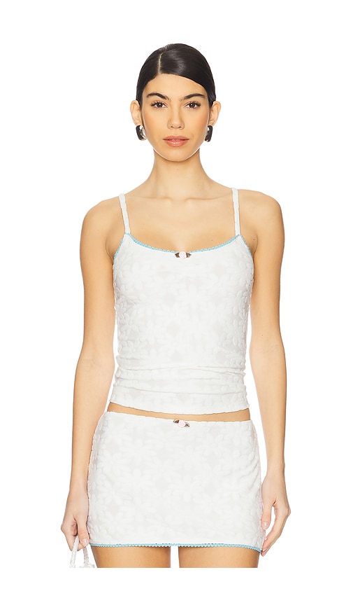 Tyler McGillivary Colette Tank Top in White.  XS. Also in L, M, S, XL/1X
