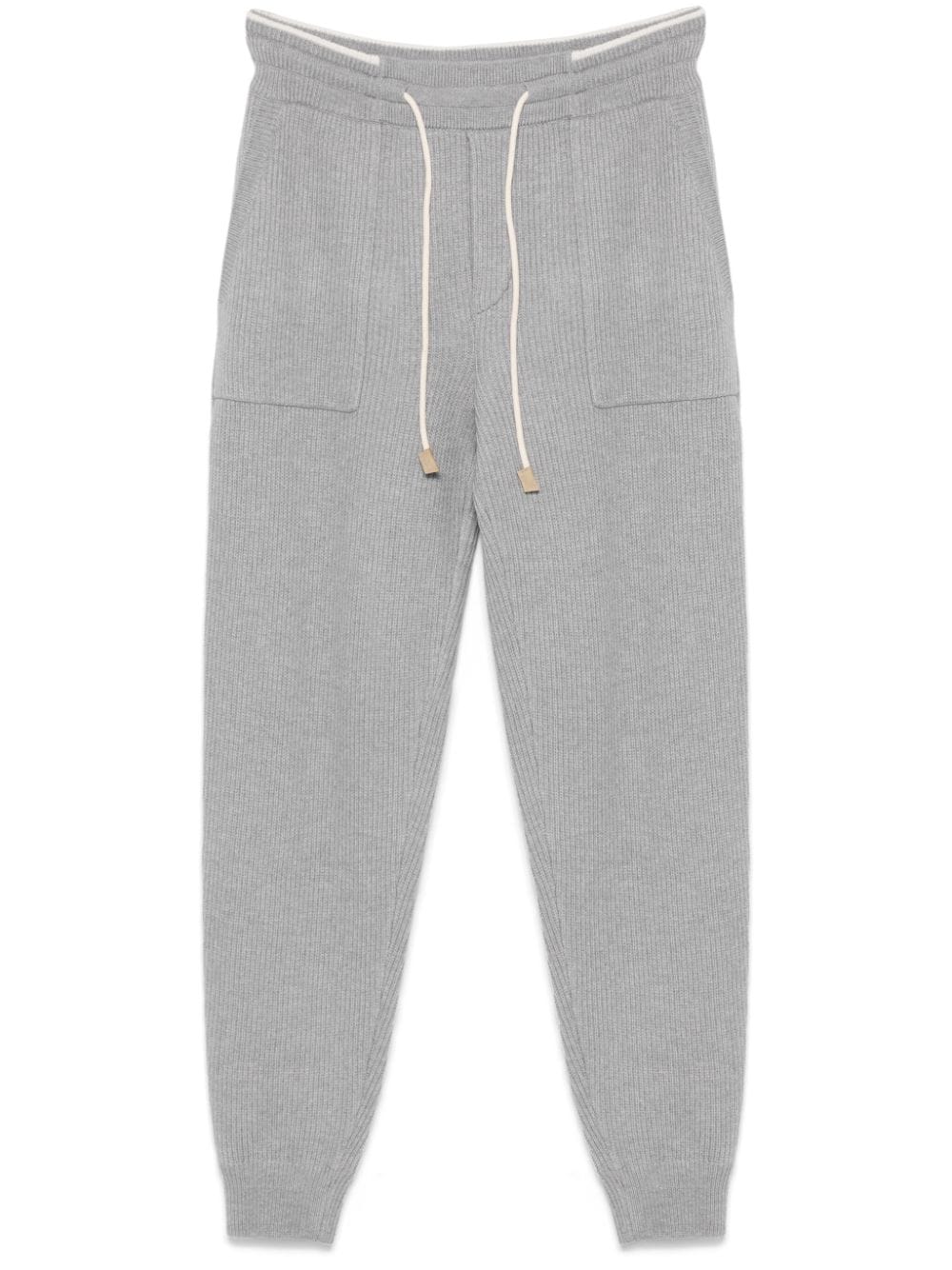 Ribbed track pants - Neutrals
