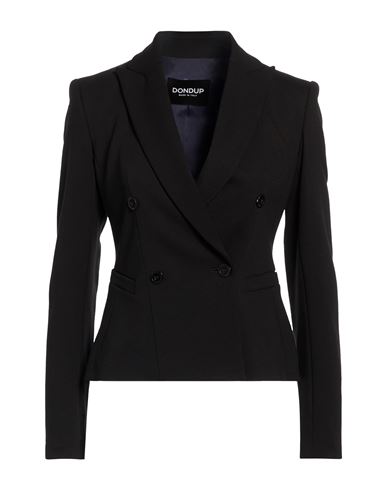 Woman Blazer Black Size 2 Viscose, Polyamide, Elastane